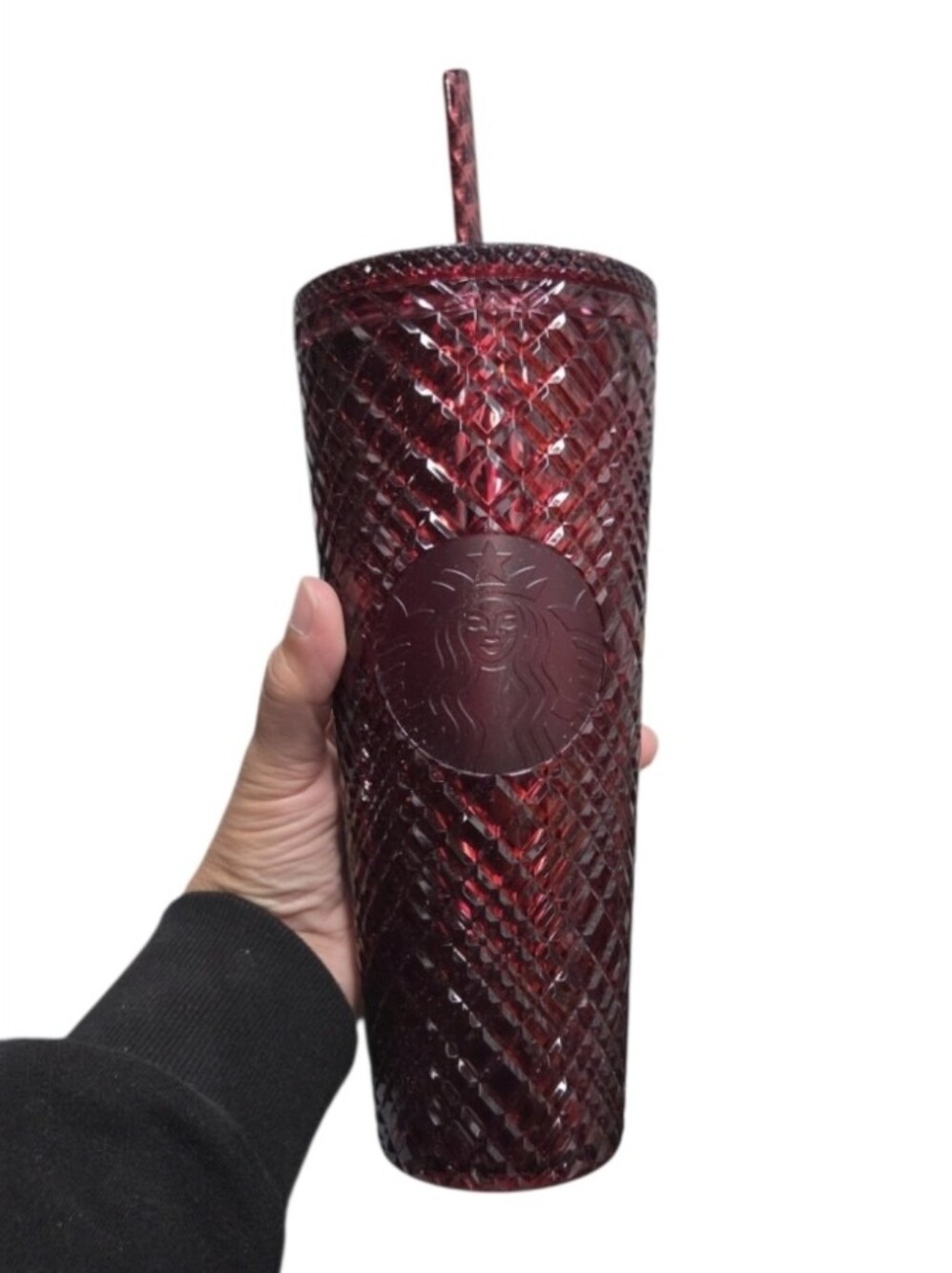 Starbucks Holiday 2022 Merlot Jeweled Venti Tumbler 24 Oz NWOT
